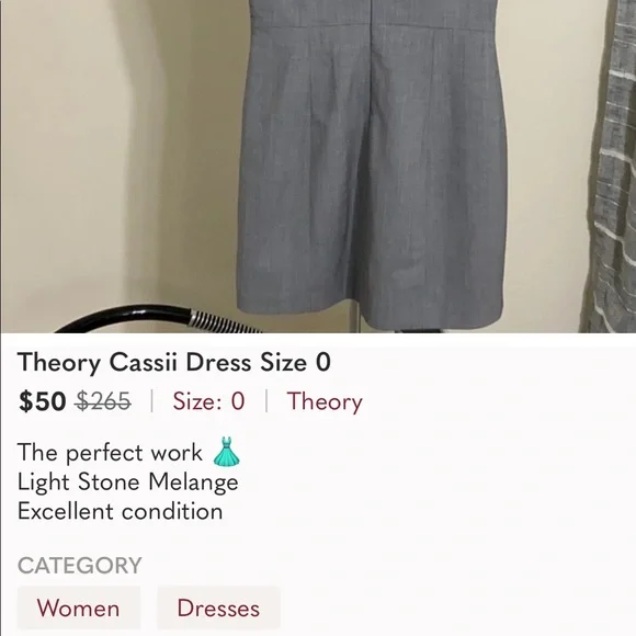 Theory Cassii Dress - Picture 5 of 5